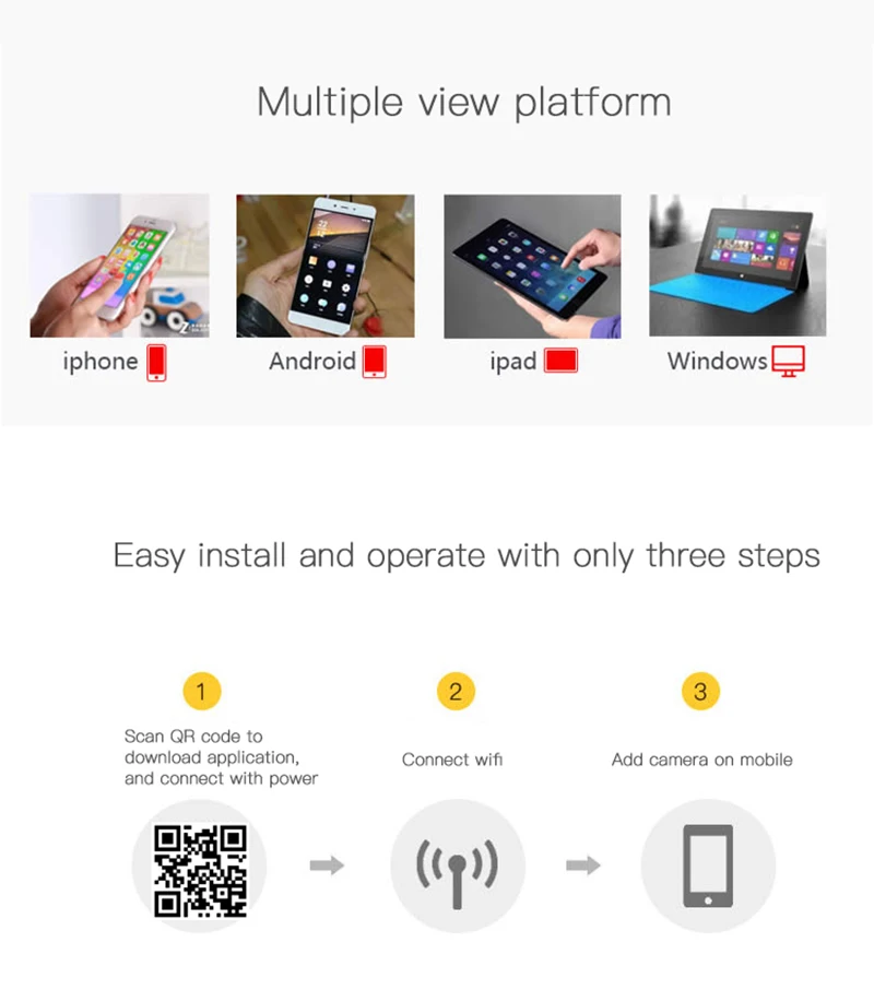 Беспроводная мини IP камера 720/960P Full HD PTZ с Wi Fi инфракрасная домашняя безопасности