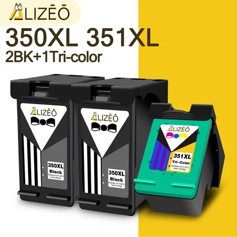 Чернильные картриджи Alizeo 350XL 351XL для HP 350 351 HP350, совместимые принтеры Photsmart C4294 C4340 C4344 C4435 C4440 C4472 C4473