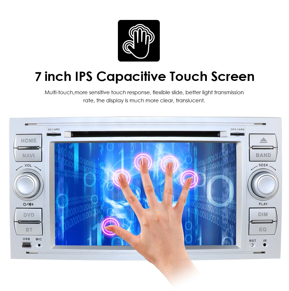 Чистый Android 9,0 Черный Серебряный автомобильный DVD gps Navi плеер стерео радио аудио 4G для Ford Focus 2 Mondeo S C Max Fiesta Galaxy камера