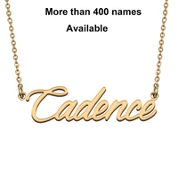 cursive initial letters name necklace for cadence birthday party christmas new year graduation wedding valentine day gift