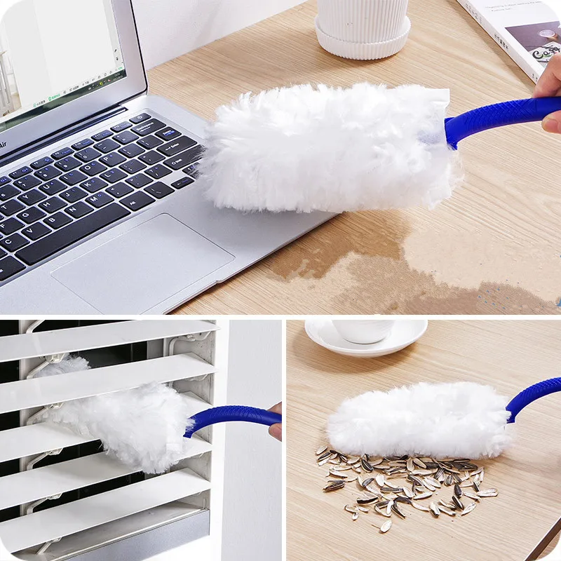 1 набор складной Анти-статический мягкая микрофибра кисть с заменить ткань для