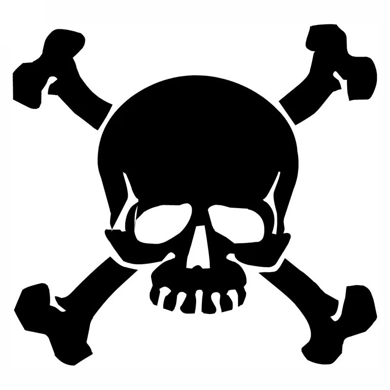 

Skull Car Sticker Vinyl Auto Accessories Car Window Car Styling Decal PVC 12cmx11cm Cover Scratches Waterproof