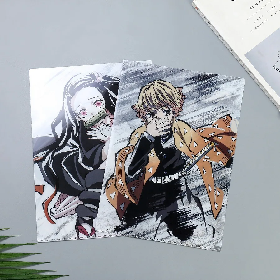 10 шт./лот аниме Рассекатель демонов: Kimetsu No Yaiba бумажные пилочные игрушки Kamado Tanjiro