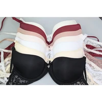 sexy push up padded bras for women lace plus size bra underwire brassiere 34 38 b c cup 6 colors