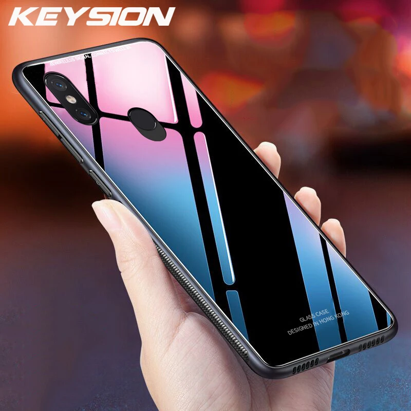 Чехол KEYSION для Xiaomi Pocophone F1 роскошный глянцевый мягкий силиконовый ударопрочный