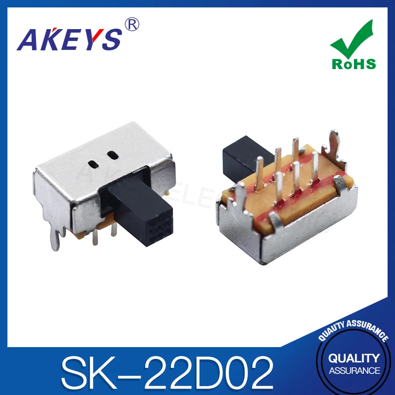 50 шт. высота ручки 3 мм 2-е зубчатое переключатель 2 фиксированных ножки 6