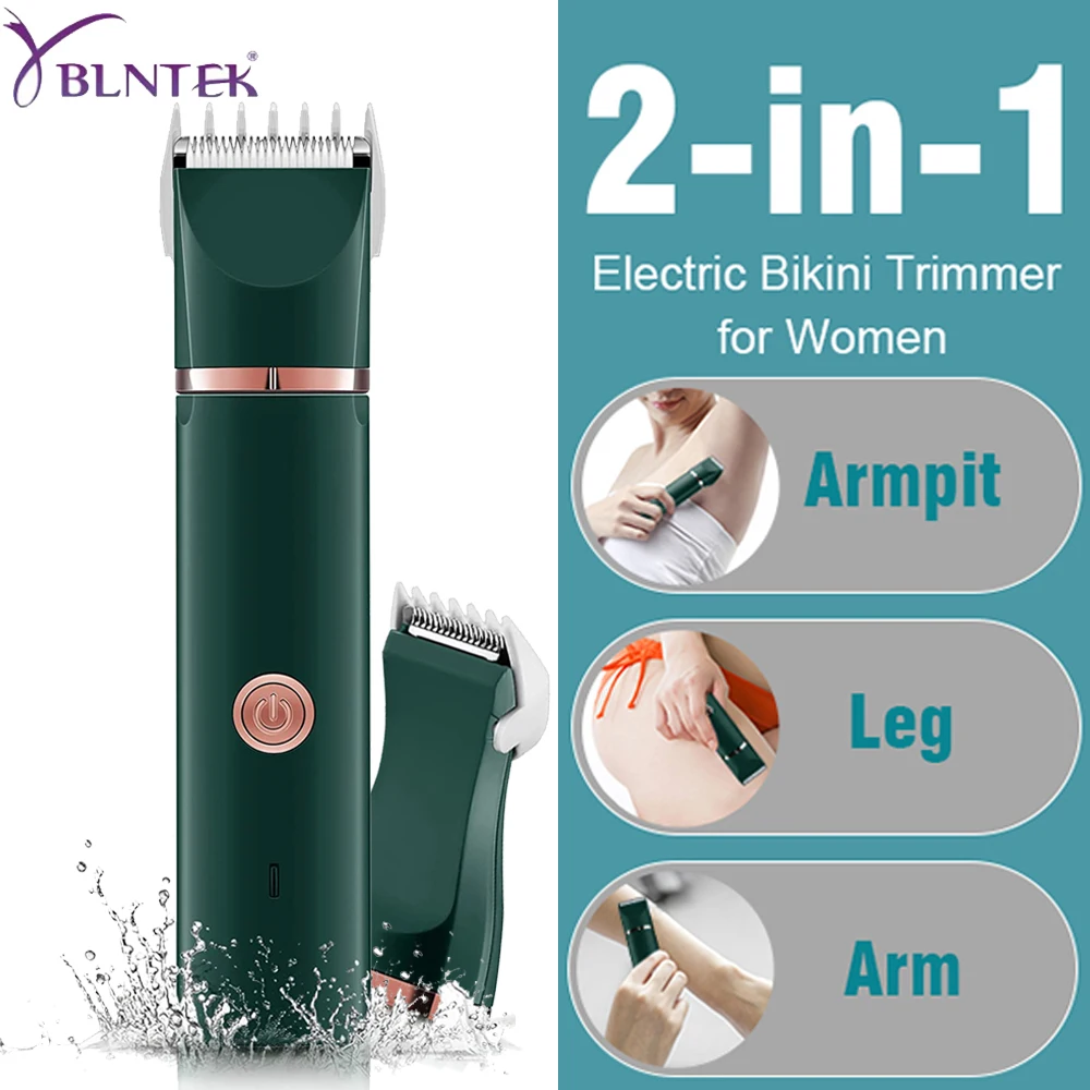 

YBLNTEK 2 in 1 Electric Shaver for Women USB Rechargable Female Epilator Bikini Leg Hand Body Painless Depilador Waterproof