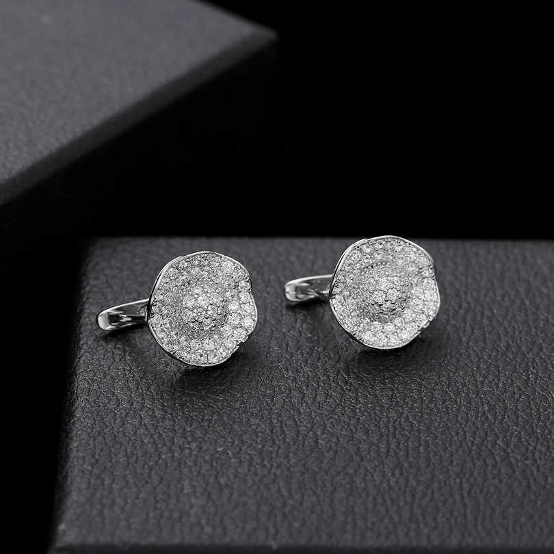 Женские круглые серьги кольца с фианитом 12 различных стилей|Серьги-кольца| |