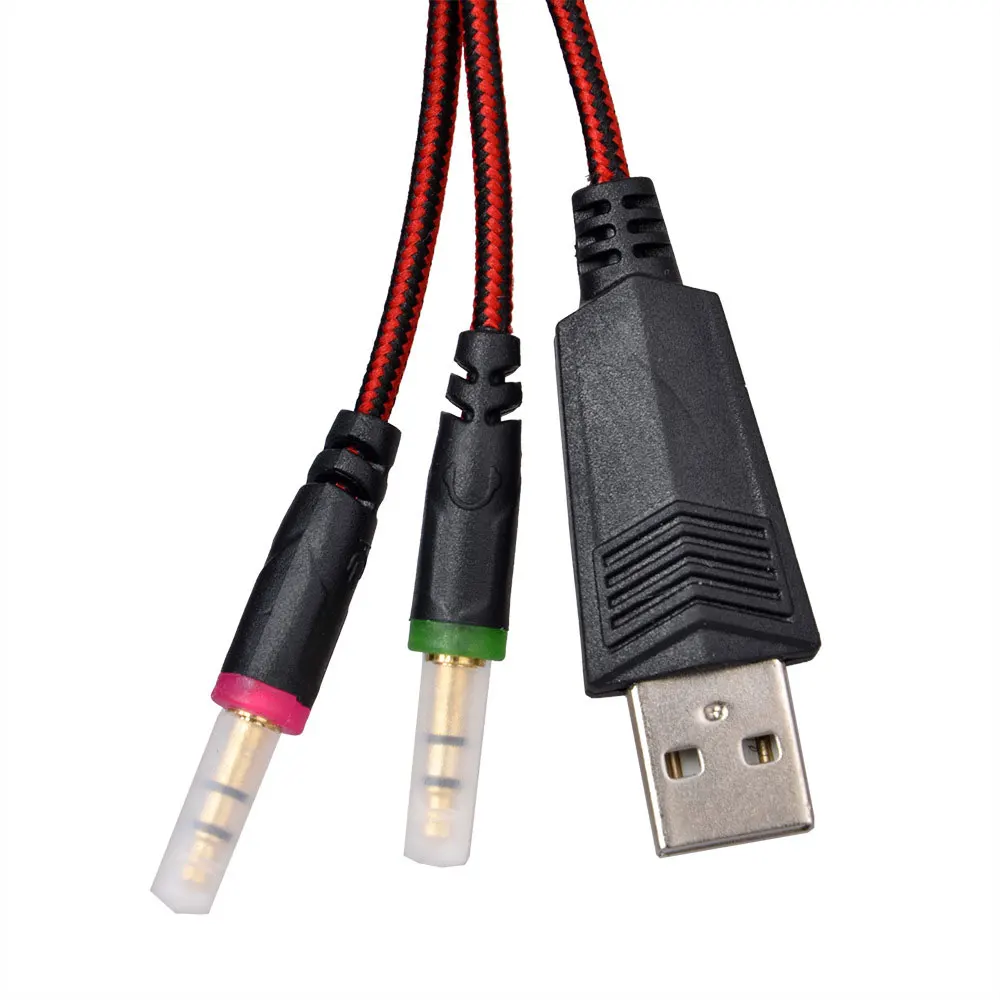 KISSCASE проводных наушников светодиодный игровая гарнитура наушники Музыка микрофон для PS4 Play Station 4 игровой ПК чат для телефона
