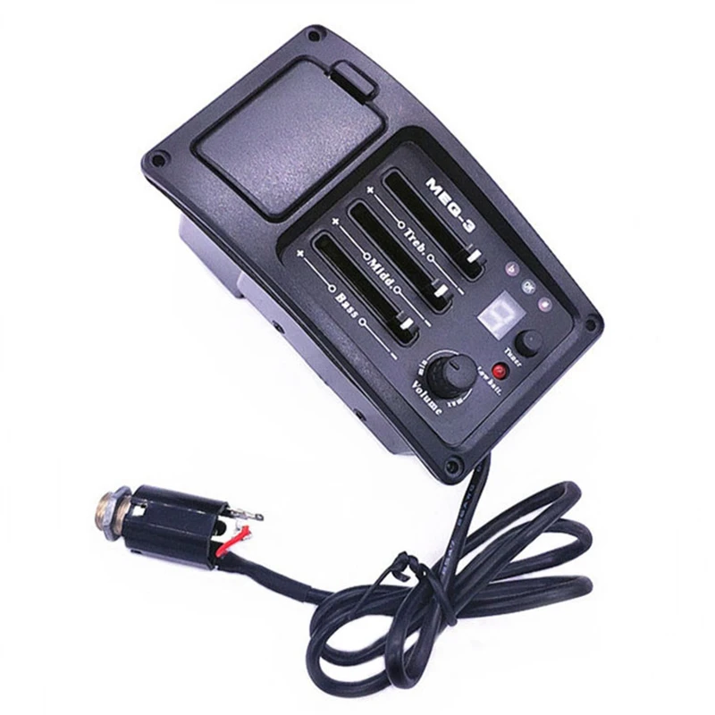 

Acoustic Guitar Pickup MEQ-3 Preamp Built-In Tuner Volume Control DIY Parts