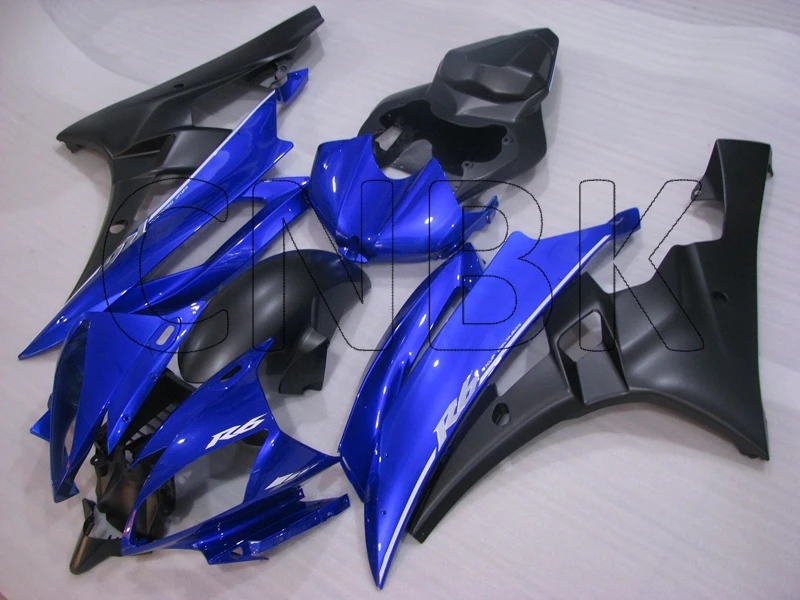 YZF600 R6 2007 набор для всего тела YZFR6 07 синий черный обтекатель 2006 обвесы|Полные