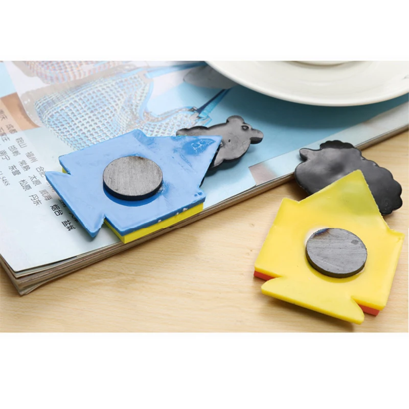 Милые животные примечание бумажные магниты для холодильника стикер сообщений