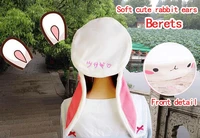 fashion korean version of japanese girl cute long rabbit ears painter hat beret casual spring and summer li bai hat