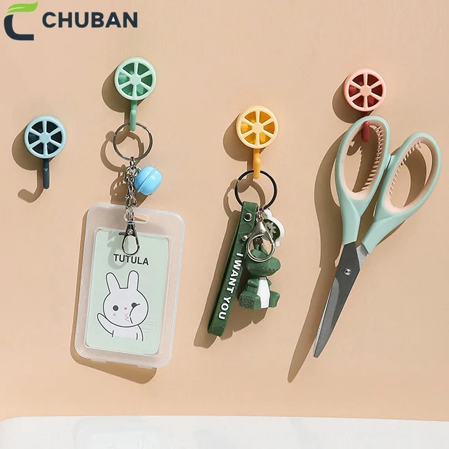 CHUBAN 5 шт. крючок на задней стороне двери Приклеивайте к стене ванной комнаты милый