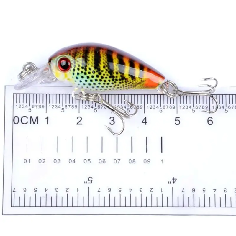 

6pcs/set Mini Crank Fishing Lures Wobblers Crankbaits Painting for Carp Fishing