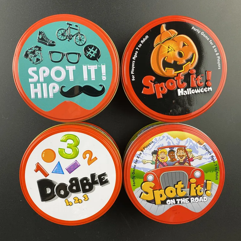 Игровые карты Spot it Dobble животные алфавит буквы цифры детские игрушки быстро