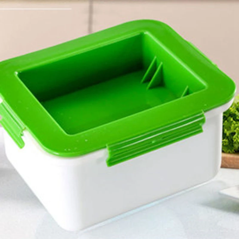 DIY зеленый пластиковый пресс форма тофу для домашнего соевого творога