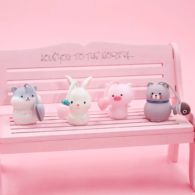 Милые ручки с персонажами мультфильмов кавайные животные гелевые черные чернила