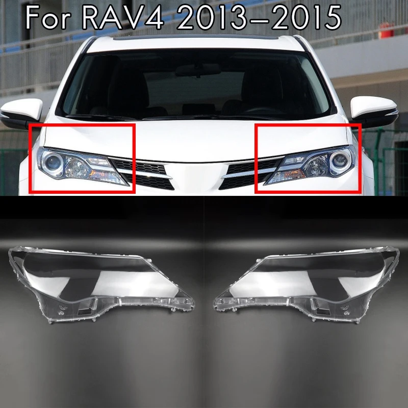 

Для Toyota Rav4 2013 2014 2015 шторка для боковых окон автомобиля головной светильник крышка головной светильник прозрачный стеклянный абажур оболочк...