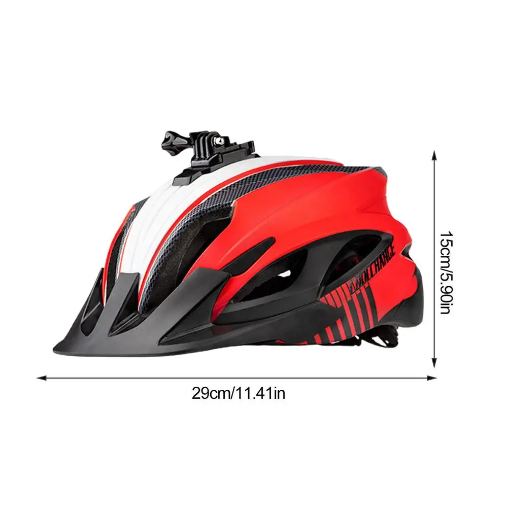 

58-62cm Bicycle Helmet With Light Camera Mountable Cycling Supplies 5 Flashing Modes Safer For Night Riding