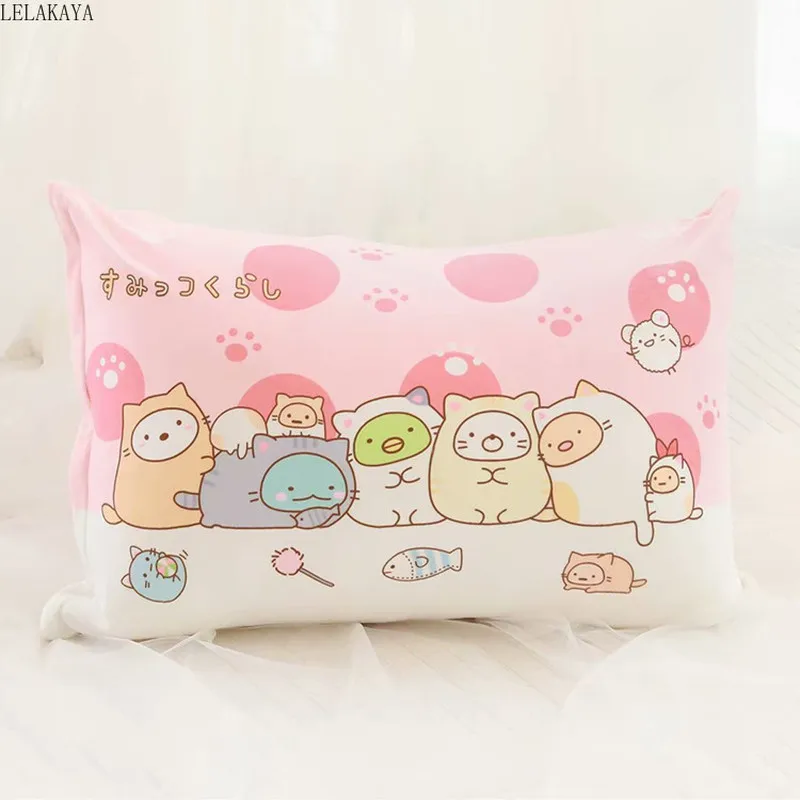 Мягкий мультяшный Чехол-Подушка Sumikko Gurashi 45x65 см
