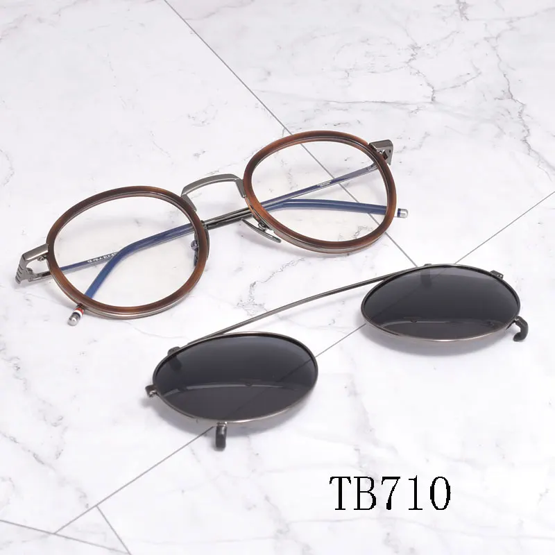 2020 круглый по рецепту оправы для очков клип солнцезащитные очки с