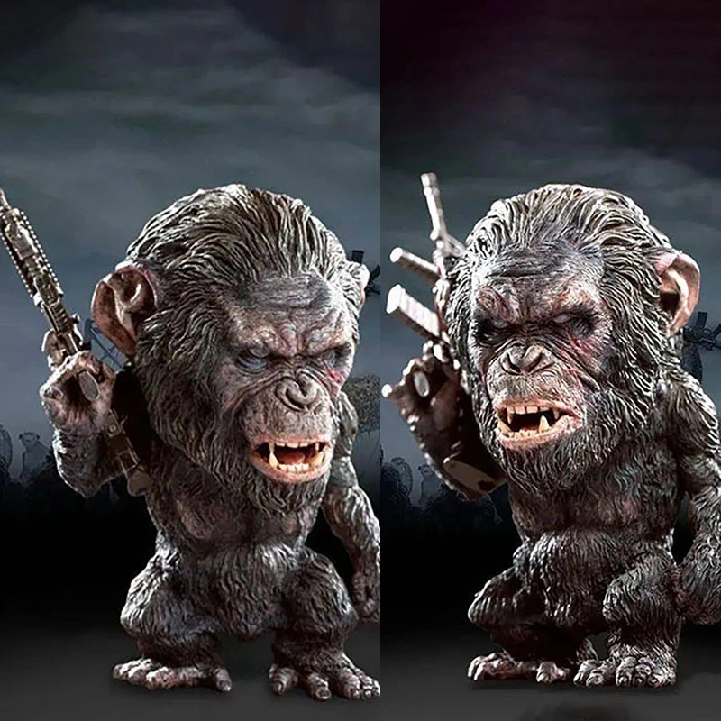 

SA6043 SA6044 Animal Statue with Weapon Accessories 15cm Gorilla Koba Model for Fans Collection In Stock