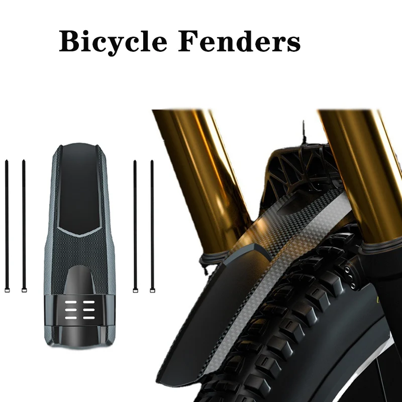

Hard Shell Mountain Bike Mudguard Color Printing Bicycle Fenders Reusable Bikes Front Rear Universal Fenders Cycling Equipment