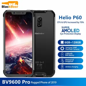 BLACKVIEW BV9600 Pro IP68 6 ГБ + 128 Гб Смартфон 16MP Face ID 6,21 дюймов FHD + Беспроводная зарядка NFC 4G Android 8,1 GPS мобильный телефон