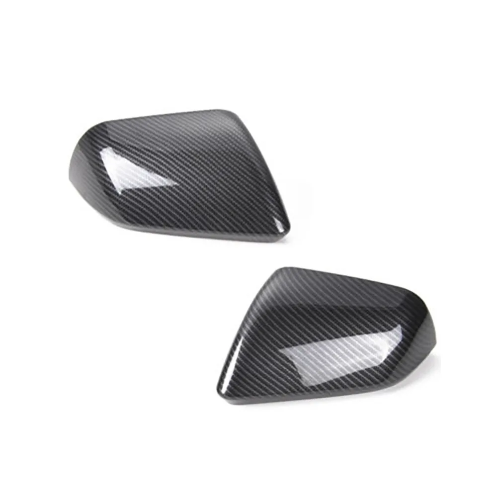 

2pcs Carbon Fiber Rear View Side Mirror Cover Shell housing Trim Car Accessories For Ford Mustang 2015 2016 2017 2018