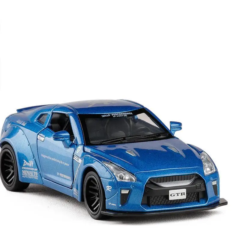 1:32 моделирование Nissan GTR соревнований модель автомобиля из сплава литой под