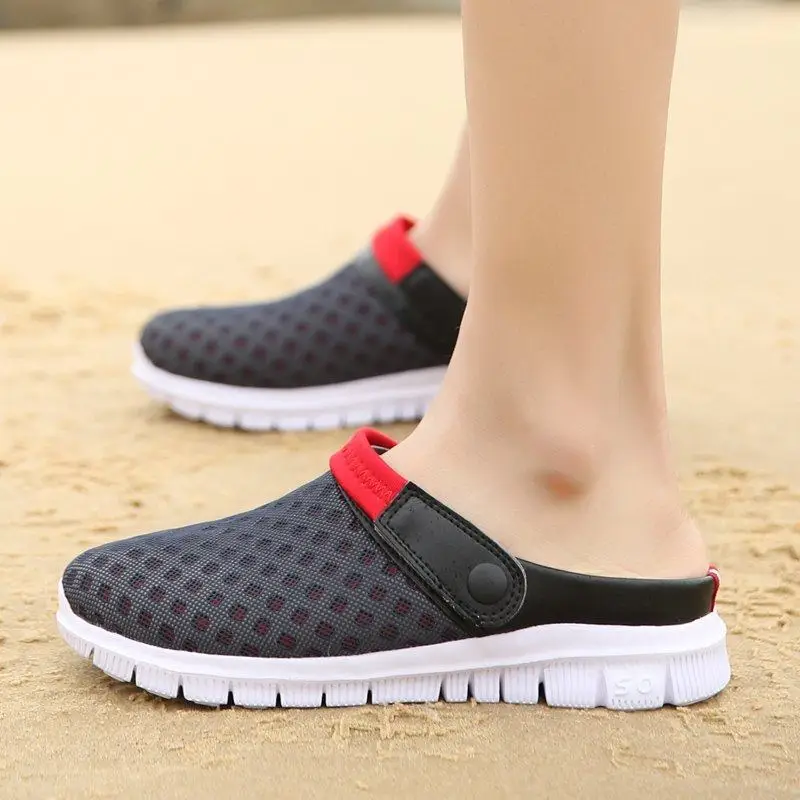 Мужские тапочки 2020 сабо летняя мужская обувь шлепанцы мужские садовые горки