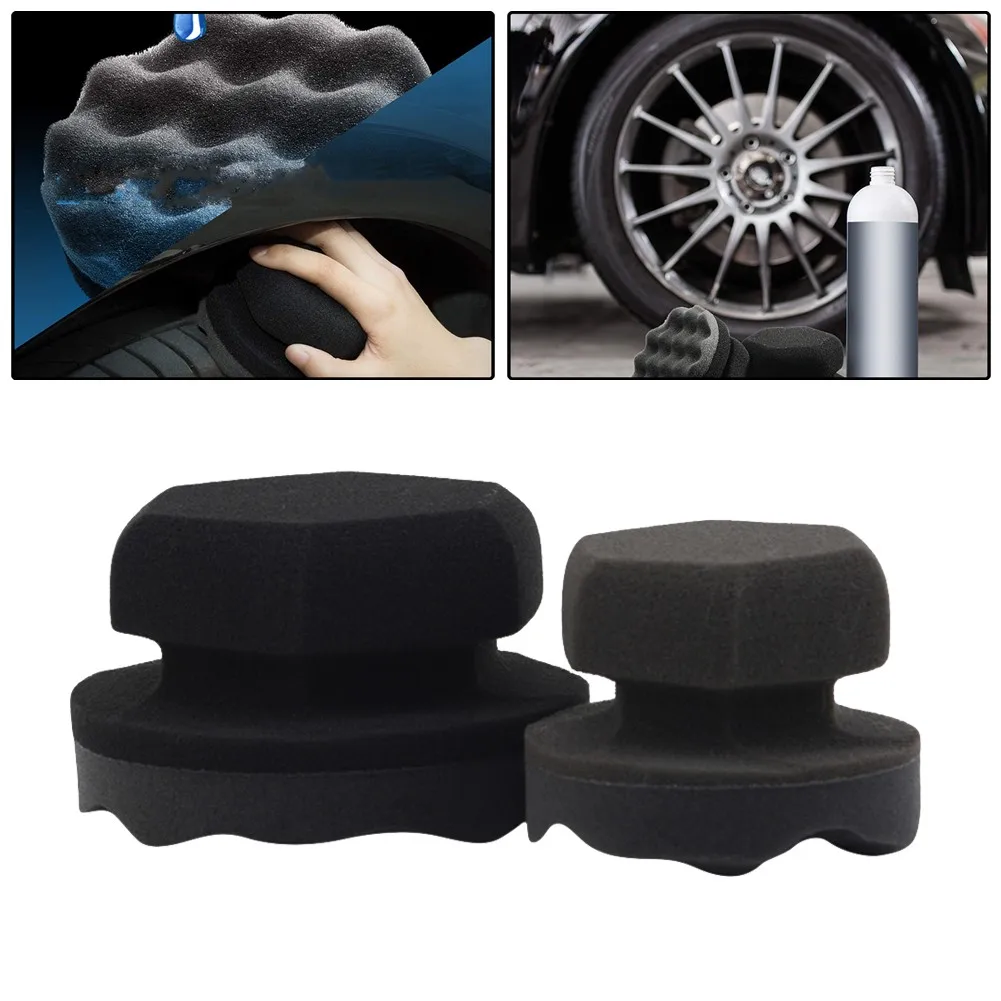 

Tire Contour Dressing Applicator Pads Gloss Shine Color Polishing Sponge S/L Auto Polishing Pad For Paints's Waxing, Polishing