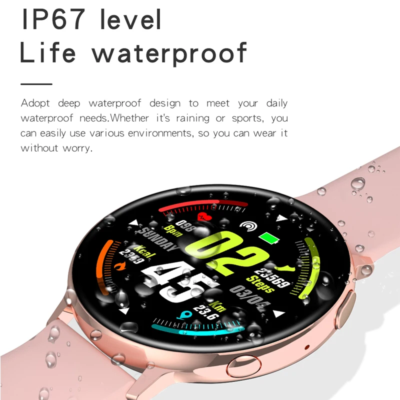 

C6 Men Smart Watch Bluetooth Call with Siri Voice Heart Rate Fitness Bracelet IP67 Wireless Charging Sports SmartWatch Men Women