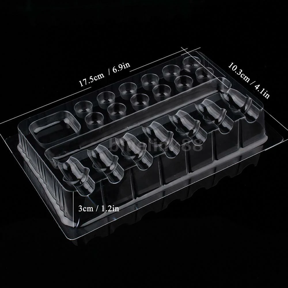 

20pcs/set Plastic Disposable Plastic Tattooed Disposable Color Holder Tattoo Cartridge Needle Holder Stand Tray Tattoo Kits