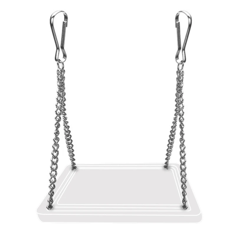 

Small Animals Products Hamster Chinchilla Toys Funny Plastic Swing Harness Hanging Bed Parrot Rest Mat Pet Hanging Supplies