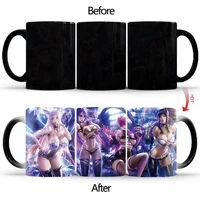 sexy goddess coffee mug anime milk tea heat sensitive mug changing color magic mug best gift for your friends bskt 062