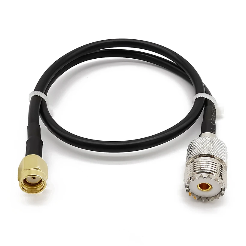 Переходник UHF SO239 гнездовой на RP SMA Male RF LMR195 Удлинительный кабель для карманных
