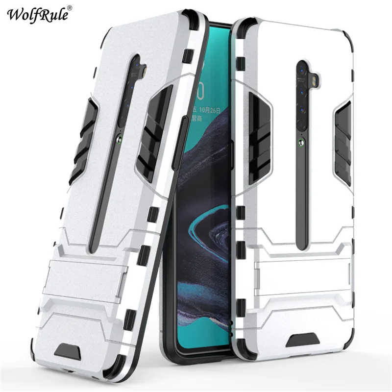 anti knock case for oppo reno2 cover soft rubber plastic case for oppo reno2 phone case holder stand funda reno2 6 5 free global shipping