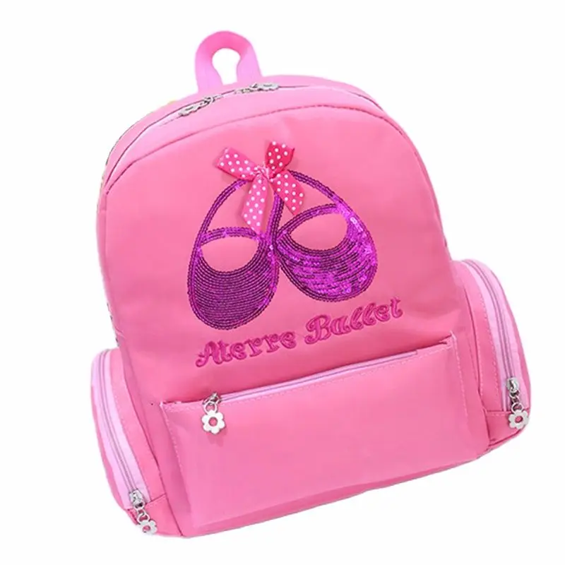 Балетная сумка для девочек детская Водонепроницаемая розовая балетная рюкзак