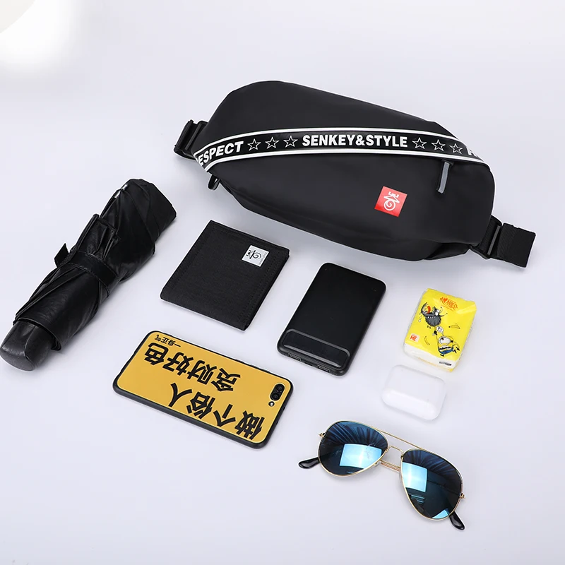 Мужские поясные сумки SenkeyStyle многофункциональные нагрудные сумочки из ткани