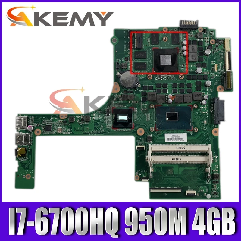 

Высокое качество 832849-601 для струйного принтера HP Pavilion 15-AK игровой ноутбук материнская плата DAX1PDMB8E0 SR2FQ I7-6700HQ 950 м 4 ГБ 100% тестирование