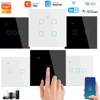 tuya wifi bluetooth touch switch smart switch wall switch universal for useu smart home life alexa google home %e2%80%8b1234gang