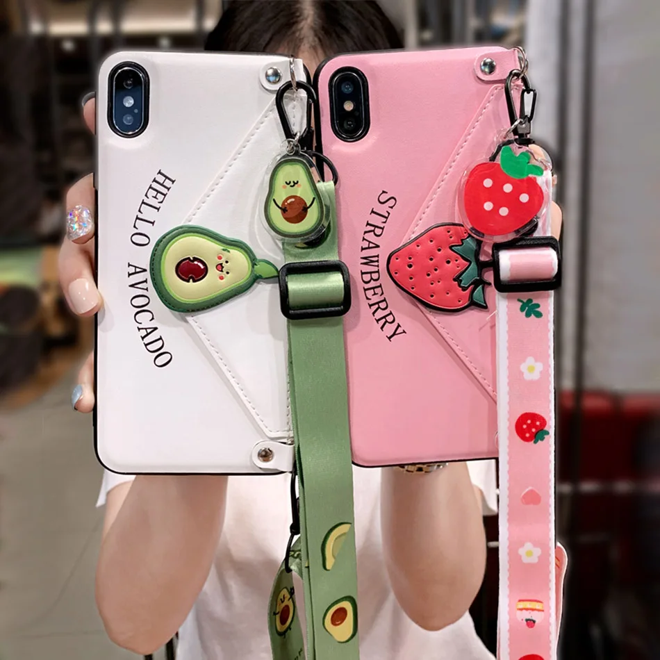 Кожаный чехол с откидной крышкой и подставкой для iPhone 5 SE 6S 8 Plus X XS XR MAX Модный