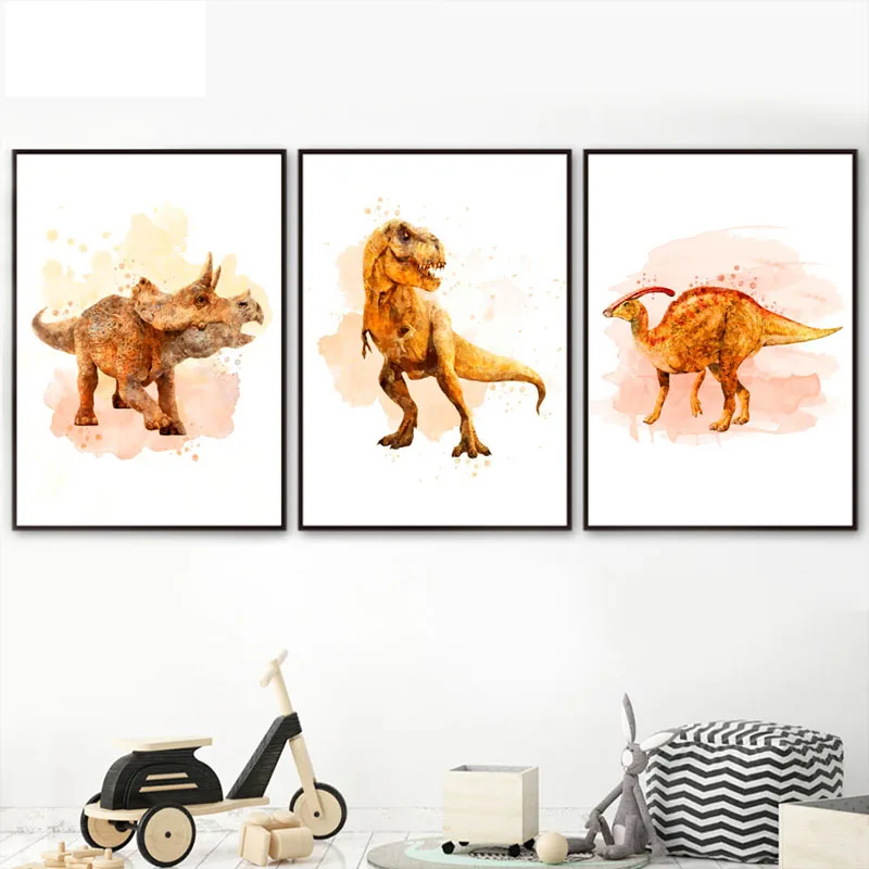 

Tyrannosaurus Rex 5d diy diamond painting full drill mosaic cartoon Dinosaur diamond embroidery Kids Baby room decor