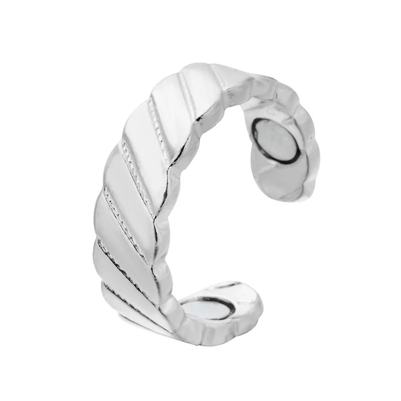 silver3 Мода для похудения палец кольцо микро магнитное потеря веса палец кольцо жир сжигание струны стимулирующие акупунктуры фитнес здоровье уход - Цвет: silver3