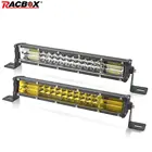 Светодиодсветильник фара, тонкая, 3 ряда, 1020 дюймов, 12 В, 24 В, для 4x4 внедорожных мотоциклов, квадроциклов, УАЗ, грузовиков, Барра, противотуманная фара