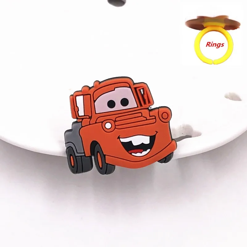 Новая упаковка 1 шт. силиконовые аксессуары для пальцев с изображением машин