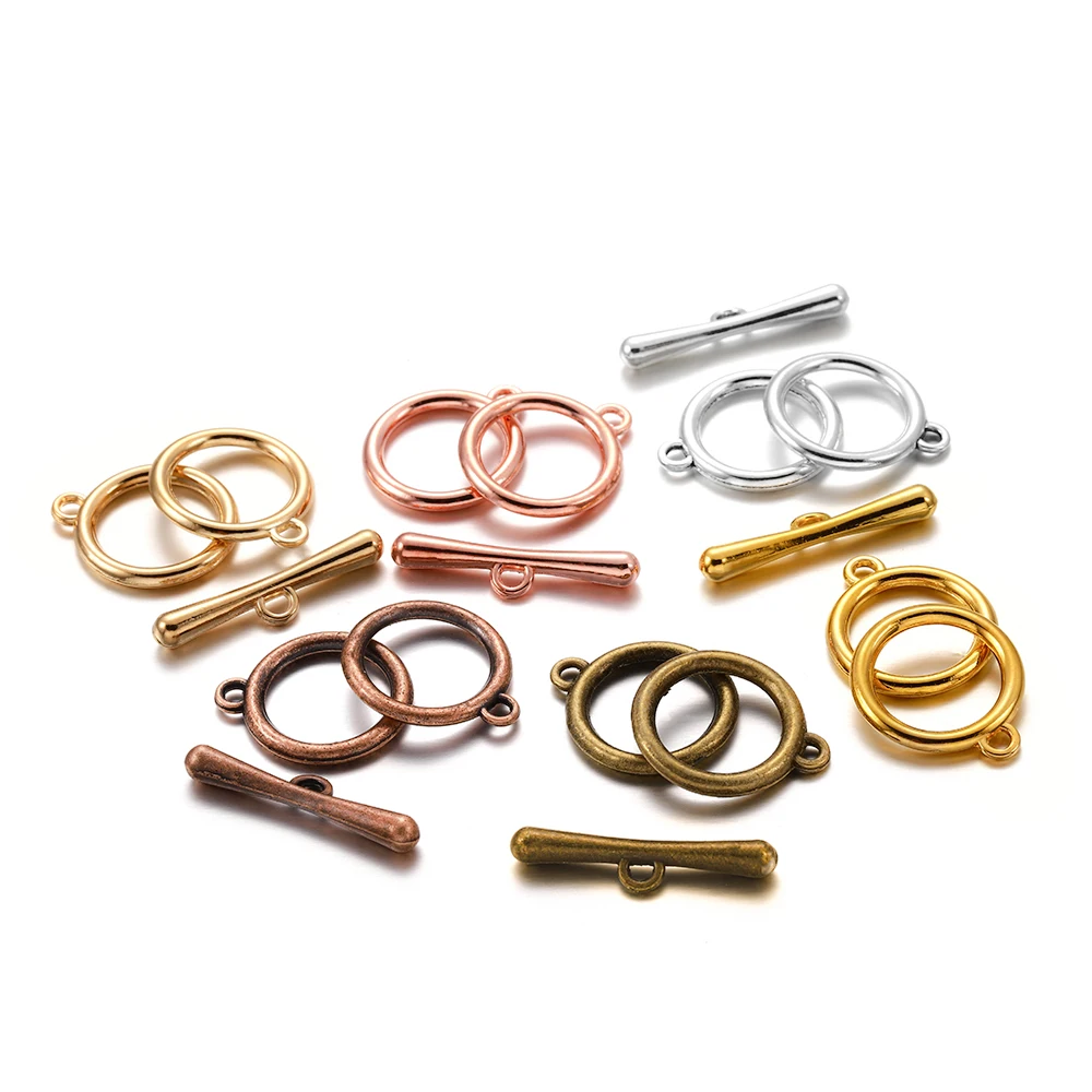 

10sets/lot 18.5mm gold /rose gold OT Toggle Clasps Connectors For Necklaces Bracelets Jewelry DIY Findings Accessories Wholesale
