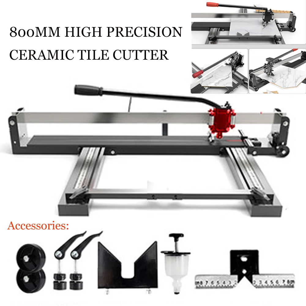 

800MM Manual Ceramic Tile Cutter Push Knife Artifact Desktop Brick Cutting Machine High Precision Tile Cutter